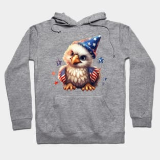 4th of July Baby Bald Eagle #3 Hoodie